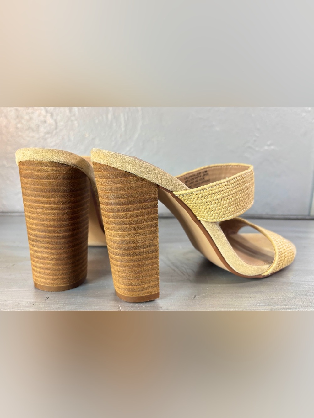 Steve Madden Callen Sandal in Natural Beige Raffia Size 8 1/2 - Picture 11 of 13
